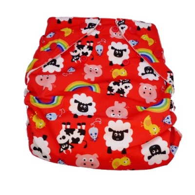 Real Easy Sized Nappy - Farm (7lbs - 18lbs)